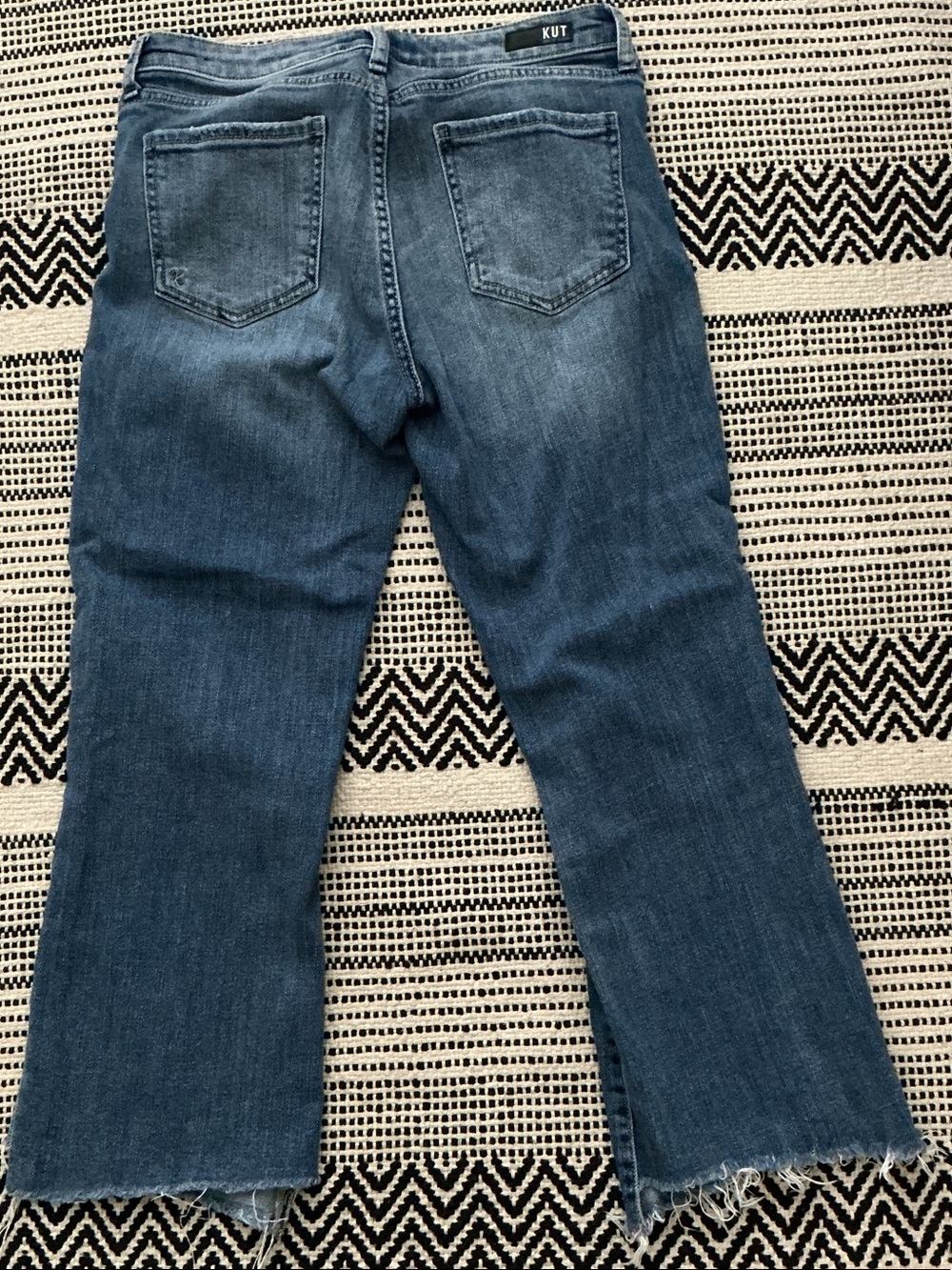 Kut from the Kloth Stella High Rise Ankle Blue Wide-Leg Jeans - Picture 5 of 5